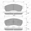 Тормозные колодки, дисковые, комплект WEEN 3254136 23 379 K6NV332 151-2110