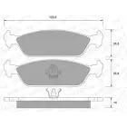 Тормозные колодки, дисковые, комплект WEEN 21839 3254152 151-2132 21 838