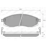 Тормозные колодки, дисковые, комплект WEEN 151-2137 3254157 2 3086 J9B37