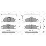 Тормозные колодки, дисковые, комплект WEEN 2 3230 151-2147 SsangYong Korando (KJ) 2 Кроссовер 2д 2.9 TD 120 л.с. 1998 – 2000 23231