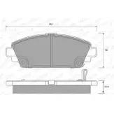 Тормозные колодки, дисковые, комплект WEEN 23 096 23528 151-2182 Honda Accord 6 (CF) Универсал