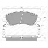 Тормозные колодки, дисковые, комплект WEEN 2378 0 Subaru Impreza (GC) 1 Седан 2.0 i (GC7) 116 л.с. 1996 – 1998 151-2198 JTXP65