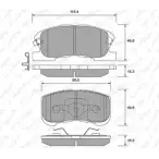 Тормозные колодки, дисковые, комплект WEEN 2349 7 151-2209 23498 3254215