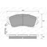 Тормозные колодки, дисковые, комплект WEEN 151-2216 3254220 21 571 21959