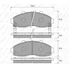 Тормозные колодки, дисковые, комплект WEEN 151-2240 O09HS 2348 4 3254239