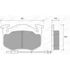 Тормозные колодки, дисковые, комплект WEEN 20636 Renault Twingo (C06) 1 Хэтчбек 1.2 (C063. C064) 55 л.с. 1993 – 1996 206 35 151-2255