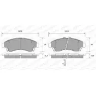 Тормозные колодки, дисковые, комплект WEEN 3254283 151-2290 236 78 1JLSEA