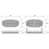 Тормозные колодки, дисковые, комплект WEEN R ZY1LK 151-2346 Hyundai Equus (JS, LZ, YJ) 1 1999 – 2009 UQWZ1XW