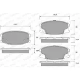 Тормозные колодки, дисковые, комплект WEEN 3254327 151-2349 FSWS2 3 TDRO6C