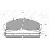 Тормозные колодки, дисковые, комплект WEEN 3254383 DE81PT 151-2410 2 3472