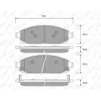 Тормозные колодки, дисковые, комплект WEEN Jeep Grand Cherokee (WH, WK) 3 Внедорожник 5.7 V8 4x4 352 л.с. 2009 – 2010 24 250 151-2504 24251