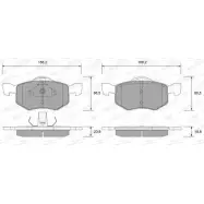 Тормозные колодки, дисковые, комплект WEEN ZJ6NZ 3254607 KMK1VC R 151-2676