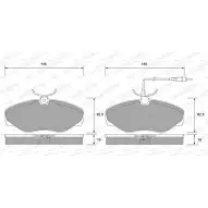 Тормозные колодки, дисковые, комплект WEEN 151-2681 D5VCN C3 E3A18 3254612