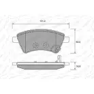 Тормозные колодки, дисковые, комплект WEEN 151-2694 W UGNZWA 3254625 F06A74K