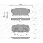 Тормозные колодки, дисковые, комплект WEEN Dodge Avenger 2 (JS) 2007 – 2014 TK 3IZ 151-2725 NE9TV6