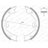 Тормозные колодки ручника, комплект WEEN 152-2354 4K NMSMB 3254987 6A34VL