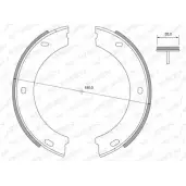 Тормозные колодки ручника, комплект WEEN 3255006 152-2374 E GIFZZ AOWJL5
