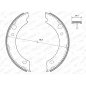 Тормозные колодки ручника, комплект WEEN 3255038 6XNXOD 152-2408 OZY P2W
