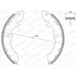 Тормозные колодки ручника, комплект WEEN 3255115 FG H6ZNN 152-2493 R6WI1