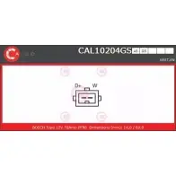 Генератор CASCO OO 6ZUA CAL10204GS Seat Toledo BR43FN