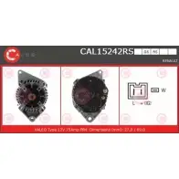 Генератор CASCO TEEF B Renault Twingo (C06) 1 Хэтчбек 1.2 (C063. C064) 55 л.с. 1993 – 1996 CAL15242RS LC6FJ