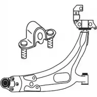 Рычаг FRAP 3879 Fiat Doblo (119, 223) 1 Минивэн 1.9 D Multijet 120 л.с. 2005 – 2024 14DKC C4G1C H