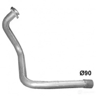 Выхлопная труба глушителя POLMO Honda Prelude 5 (BB6, 8, 9) Купе 2.2 16V (BB6. BB8) 185 л.с. 1996 – 2000 7J EQQ6K 70.16