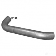 Выхлопная труба глушителя POLMO 7S4M TB 4307583 69.27