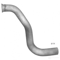 Выхлопная труба глушителя POLMO 69.45 9 GVJE Nissan Almera (N15) 1 Хэтчбек 1.4 S.Gx.Lx 75 л.с. 1995 – 2000