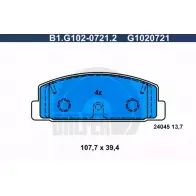 Тормозные колодки дисковые, комплект GALFER B1.G102-0721.2 G1020721 240 45 3285943