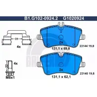 Тормозные колодки дисковые, комплект GALFER Mercedes C-Class (S203) 2 Универсал 1.8 C 180 Kompressor (2046) 143 л.с. 2002 – 2007 23145 B1.G102-0924.2 231 44