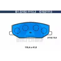 Тормозные колодки дисковые, комплект GALFER B1.G102-1113.2 3286137 211 42 G1021113