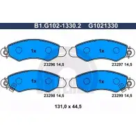 Тормозные колодки дисковые, комплект GALFER 3286182 23297 23 296 B1.G102-1330.2