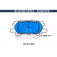 Тормозные колодки дисковые, комплект GALFER G1021479 B1.G102-1479.2 3286223 23 967