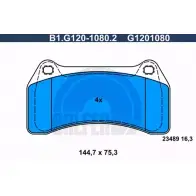 Тормозные колодки дисковые, комплект GALFER G1201080 B1.G120-1080.2 2 3489 3286282