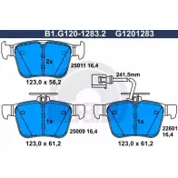Тормозные колодки дисковые, комплект GALFER Audi TT (8S) 3 2014 – 2020 25011 250 09 B1.G120-1283.2