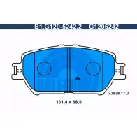 Тормозные колодки дисковые, комплект GALFER G1205242 3286394 239 28 B1.G120-5242.2