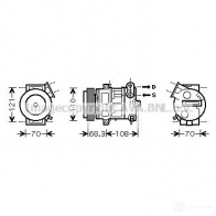 Компрессор кондиционера PRASCO olak418 9LH0 D Opel Corsa (D) 4 Хэтчбек 1.2 (L08. L68) 86 л.с. 2009 – 2014 4045385184026