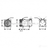 Компрессор кондиционера PRASCO SLB8E 85 uvak081 4045385189410 1423604648