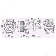 Компрессор кондиционера PRASCO 4045385221233 dak016 1225541666 TYTAU TM