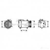 Компрессор кондиционера PRASCO 4045385229983 Seat Cordoba (6K1, 6K2) 1 Седан 1.8 i 16V 129 л.с. 1993 – 1996 IML 4T vnk170