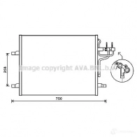 Радиатор кондиционера PRASCO F D802C001 fda5483 8RNQX3 Ford Kuga