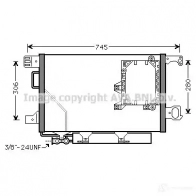 Радиатор кондиционера PRASCO J E020C001 L5JZ0MR je5045 Jeep Grand Cherokee (WH, WK) 3 Внедорожник 3.7 V6 214 л.с. 2004 – 2010