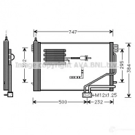 Радиатор кондиционера PRASCO ME02 6C002 msa5298d 2596275 5ALGM