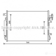 Радиатор кондиционера PRASCO LR032 C001 aua5217d UCEMW8 Land Rover Range Rover 3 (L322) Внедорожник 3.6 D 4x4 272 л.с. 2006 – 2012