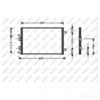 Радиатор кондиционера PRASCO 40 XV5DP 1437733808 AA340C002