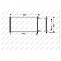 Радиатор кондиционера PRASCO FT133C007 Fiat 1D ECP2