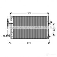 Радиатор кондиционера PRASCO 4045385010615 S 6CNAW Ford Escort 7 (FA, GAL, ABL) Хэтчбек 1.6 Zetec i 16V 88 л.с. 1995 – 1995 fd5323