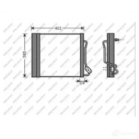Радиатор кондиционера PRASCO ME302C001 1437691369 O JM6D