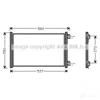 Радиатор кондиционера PRASCO ft5214 Fiat Z 5CXPL 4045385010950